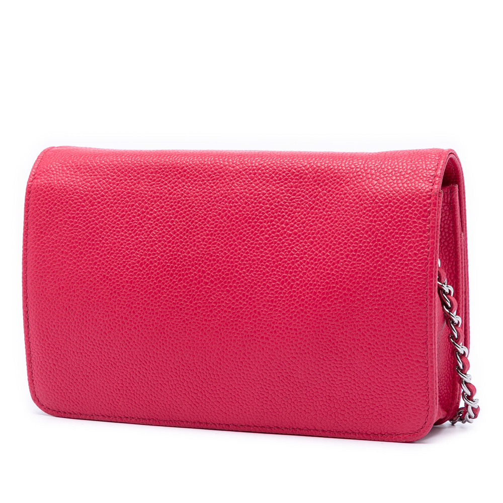 Pre-Loved Chanel Caviar Bicolor CC Wallet On Chain - Picture 2 of 6